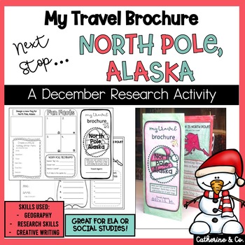 North Pole and Alaska My Travel Brochure - easy research projects for elementary students